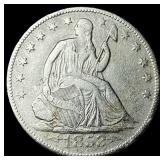 1853-O Arrows/Rays Silver Half Dollar CHOICE  AU
