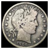 1906 Barber Half Dollar NICELY CIRCULATED