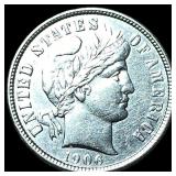 1906 Barber Dime CLOSELY UNCIRCULATED