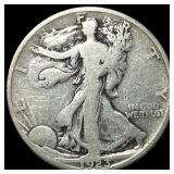 1923-S Silver Walking Liberty Half Dollar  LIGHTL