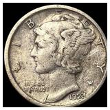 1923-S Silver Mercury Dime NEARLY UNCIRCULATED