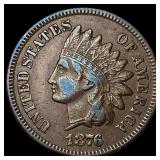 1876 Indian Head Cent NEARLY UNCIRCULATED