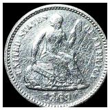 1869 Seated Liberty Half Dime HIGH GRADE