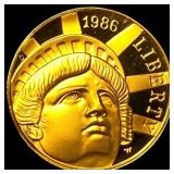 1986-W Gold $5 Statue of Liberty Commemorative GEM