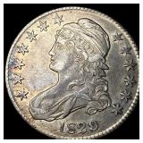 1829 Capped Bust Half Dollar CLOSELY UNCIRCULATED