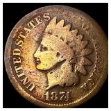 1874 Indian Head Cent NICELY CIRCULATED