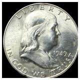 1949 Franklin Silver Half Dollar UNCIRCULATED