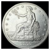 1875-S Silver Trade Dollar CLOSELY  UNCIRCULATED