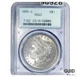 1885-O Morgan Silver Dollar PCGS MS63