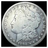 1892-S Silver Morgan Dollar NEARLY UNCIRCULATED