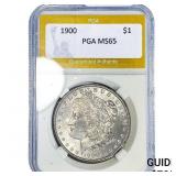 1900 Morgan Silver Dollar PGA MS65