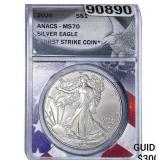 2025 Silver Eagle ANACS MS70