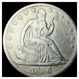 1856 Seated Liberty Half Dollar NEARLY  UNCIRCULA