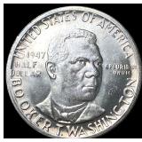 1947-S Silver Booker T. Washington Half Dollar GEM