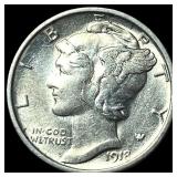 1918 Mercury Dime CLOSELY UNCIRCULATED
