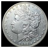 1904-S Silver Morgan Dollar NEARLY UNCIRCULATED