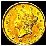 1853 Gold $1 Liberty Head Type 1 UNCIRCULATED
