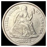 1873 Silver Dime Arrows CLOSELY UNCIRCULATED
