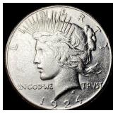 1924-S Silver Peace Dollar CLOSELY UNCIRCULATED