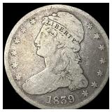1839 Silver Half Dollar (Capped Bust) LIGHTLY CIRC