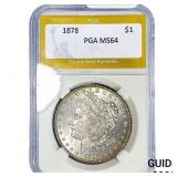 1878 Morgan Silver Dollar PGA MS64