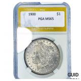 1900 Morgan Silver Dollar PGA MS65