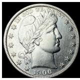 1900-S Silver Barber Half Dollar CLOSELY  UNCIRCU