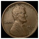 1911-S Lincoln Wheat Cent NEARLY UNCIRCULATED