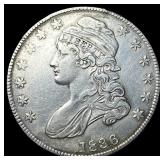 1836 Capped Bust Half Dollar NEARLY UNCIRCULATED