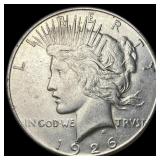 1926-S Silver Peace Dollar CLOSELY UNCIRCULATED