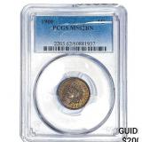 1900 Wheat Cent PCGS MS62 BN