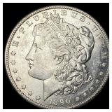 1890-S Silver Morgan Dollar CHOICE AU