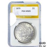 1879 Morgan Silver Dollar PGA MS65
