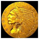 1911 Indian Head Half Eagle $5 Gold CLOSELY  UNCI