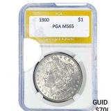 1900 Morgan Silver Dollar PGA MS65