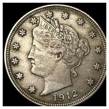 1912-S Liberty Head Nickel NEARLY UNCIRCULATED