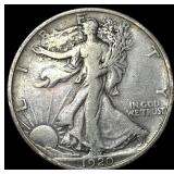 1920 Silver Walking Liberty Half Dollar LIGHTLY CI