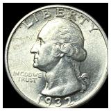1932 Silver Quarter Dollar CHOICE AU