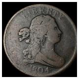 1804 Copper Half Cent LIGHTLY CIRCULATED