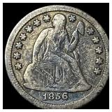 1856-O Silver Seated Liberty Dime LIGHTLY  CIRCUL