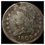 1809 Classic Head Half Cent LIGHTLY CIRCULATED