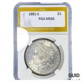1881-S Morgan Silver Dollar PGA MS66