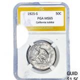 1925-S Jubilee Half Dollar PGA MS65