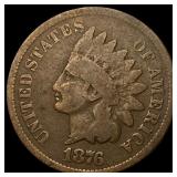 1876 Indian Head Cent NICELY CIRCULATED