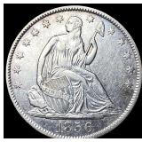 1856-O Silver Half Dollar CLOSELY UNCIRCULATED