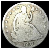 1877 Seated Liberty Half Dollar NICELY CIRCULATED