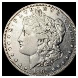 1892-S Silver Morgan Dollar ABOUT UNCIRCULATED