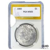 1900 Morgan Silver Dollar PGA MS65