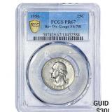 1956 Washington Silver Quarter PCGS PR67