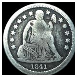 1841-O Silver Seated Liberty Dime NICELY CIRCULATE